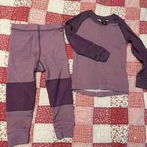 Helly Hansen Lavender Wool Base Layers size 2